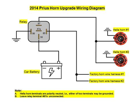 air horn wiring diagram for vehicle 